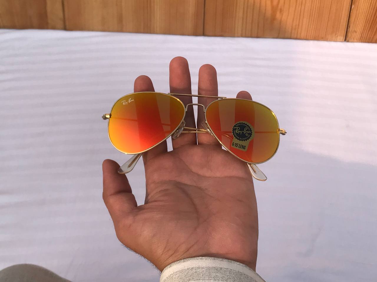 Araybana Aviator Rb 3025 Gold Orange Gold Marcury