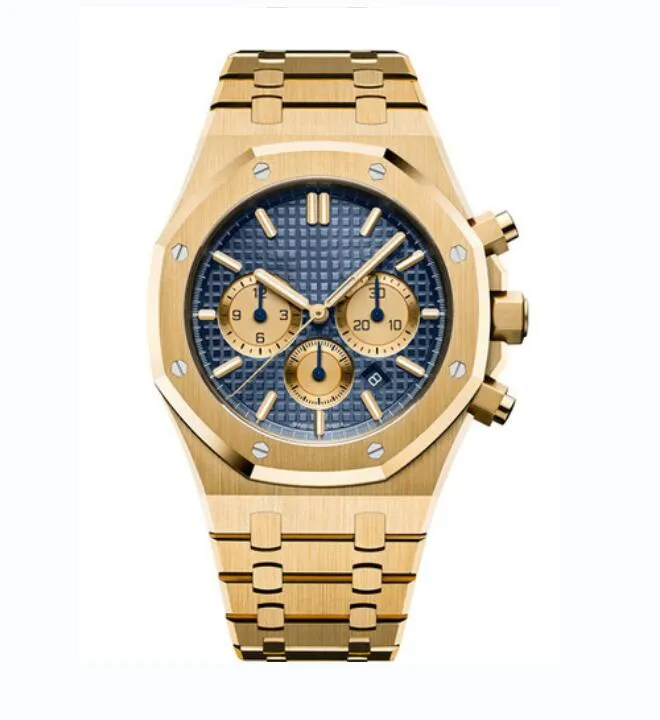 Aaudemars Pigueta Royal Oak Gold Chronograph Blue Dial