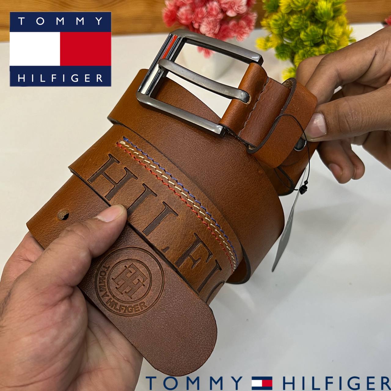 Atommy Hilfigera Belt Original Leather Belt