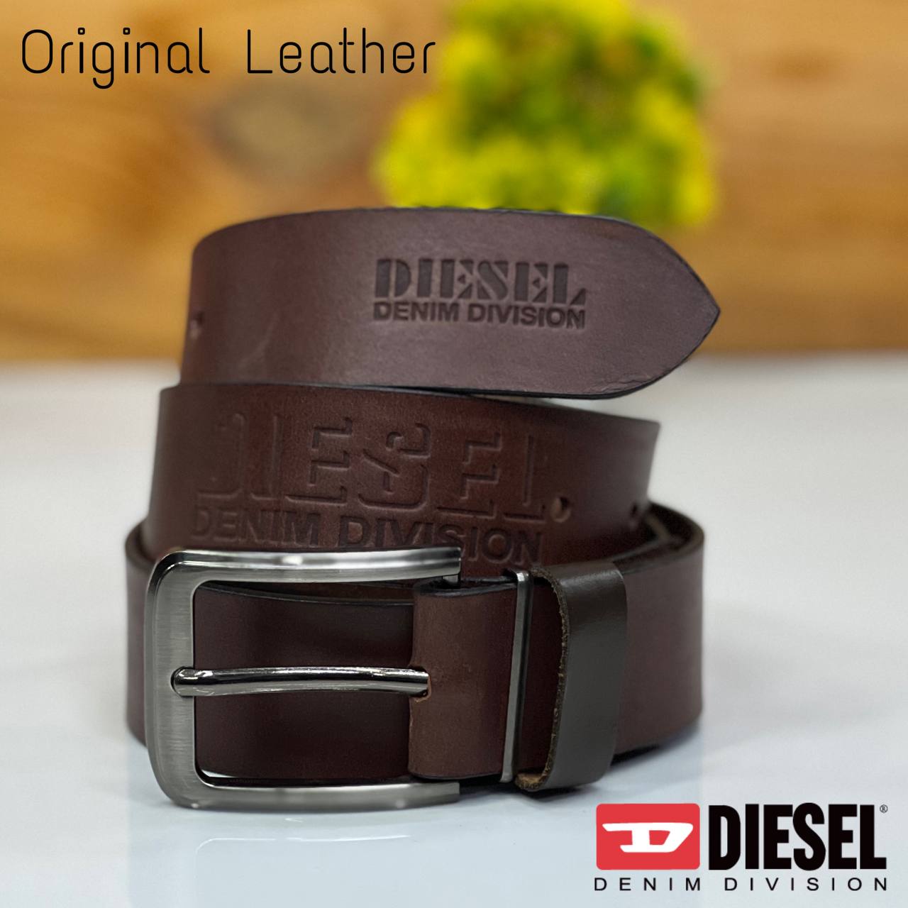 Adiesela Original Leather Belt Brown