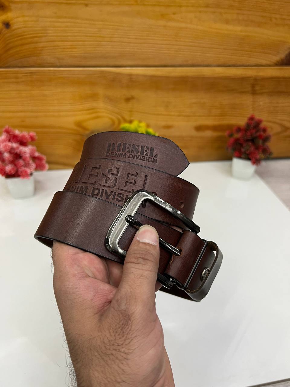 Adiesela Original Leather Belt Brown