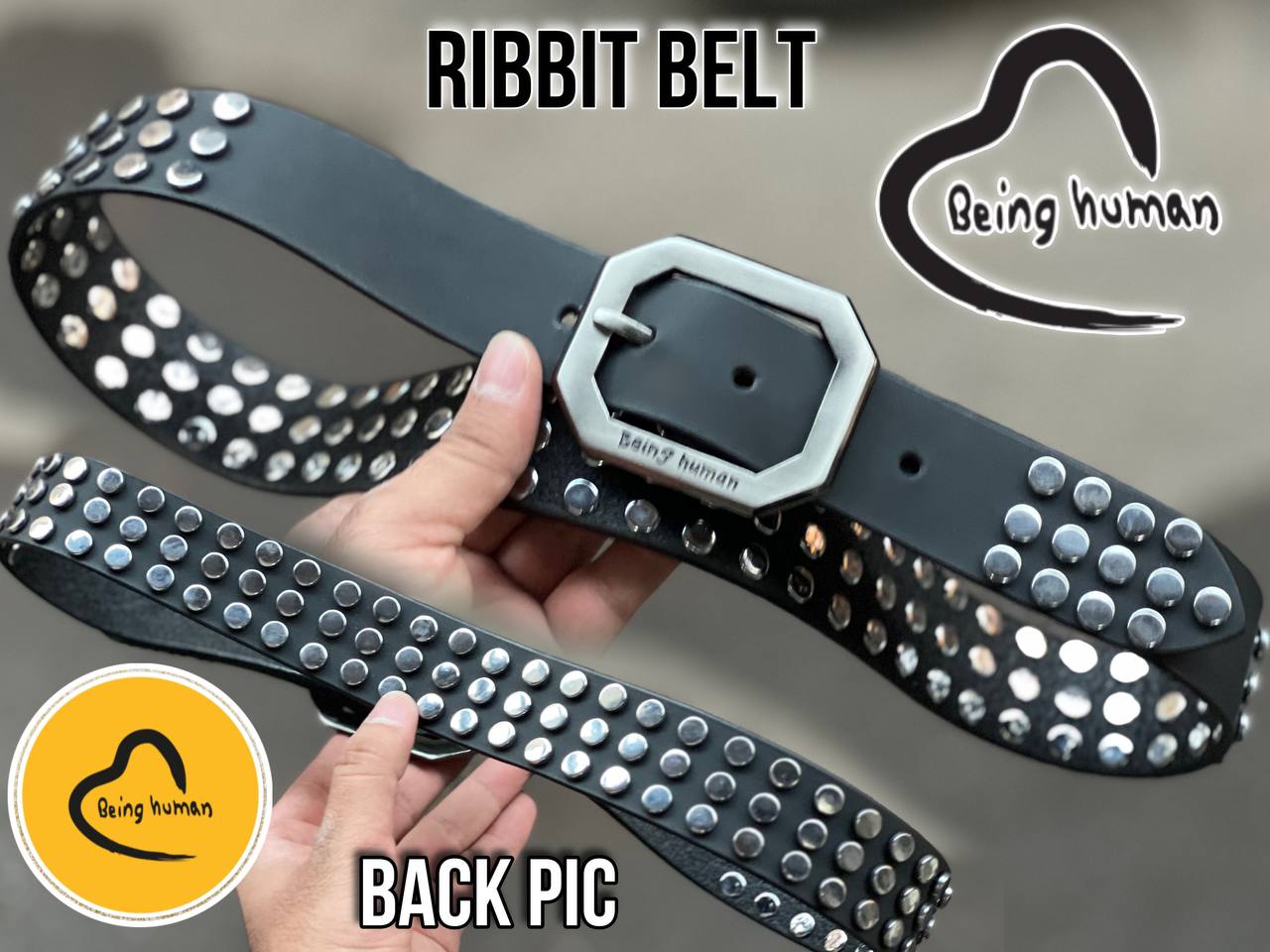 Abeing Humana Original Leather Quality Ribbit Belt  1 30 Inch