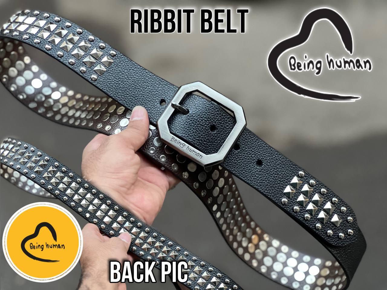 Abeing Humana Original Leather Quality Ribbit Belt Mix Ribbit