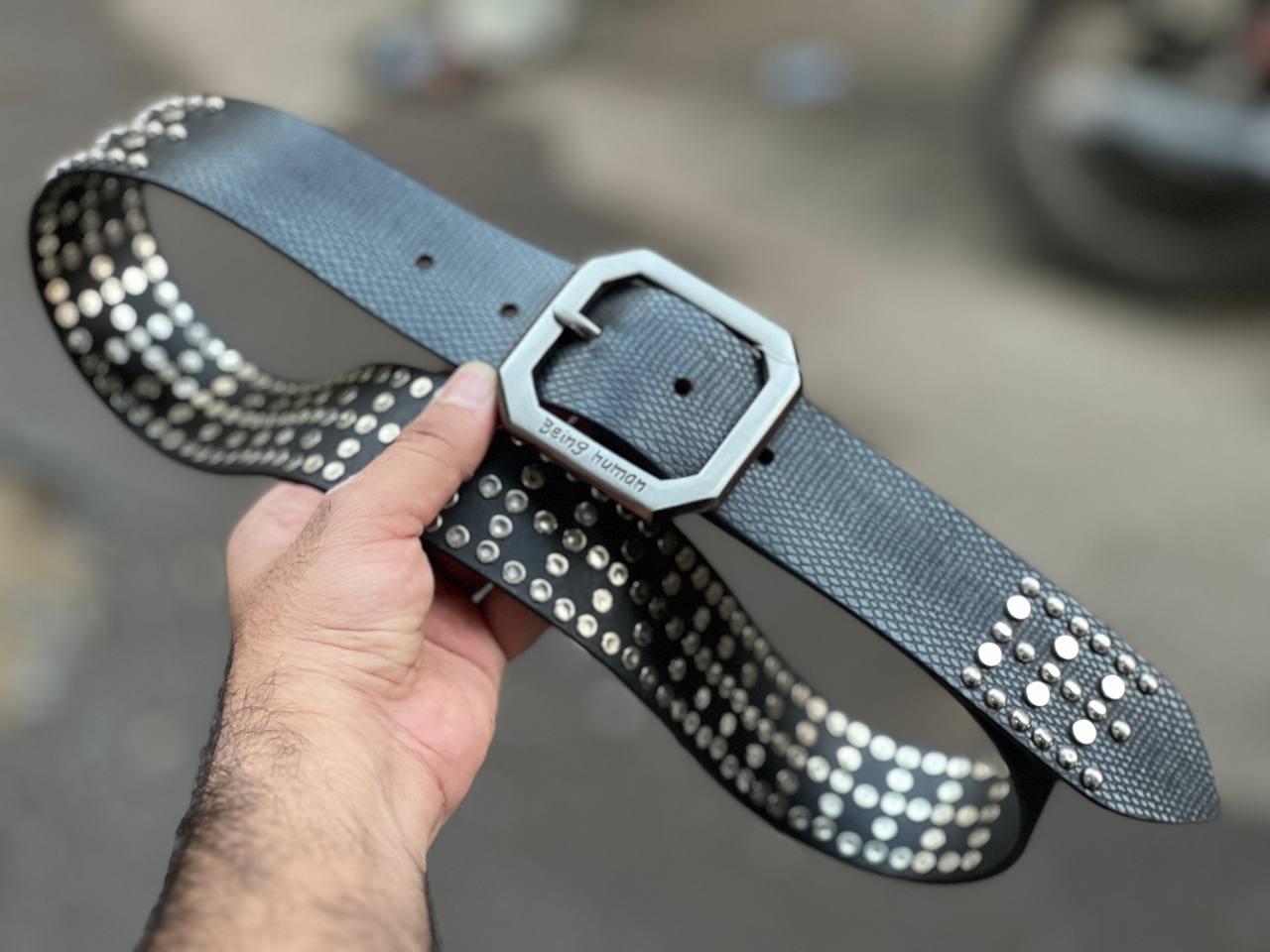 Abeing Humana Original Leather Quality Ribbit Belt Round Ribbit Mix