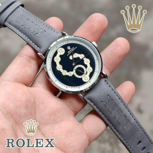 Arolexa Grey Silver Oyster Perpetual Quartz Formal