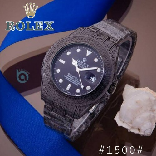 Arolexa 8183 Date Working Full Black Quartz