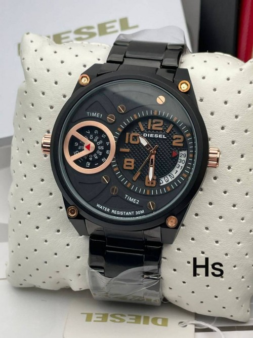 Adiesela Chain 30M Dual Time Gold 5 Bar 9008 Rose Gold Black