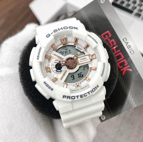 Acasio G-Shocka Digital Ga 110 1Bdr White Rosegold Premium