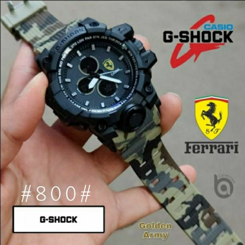 Acasio G-Shocka Aferraria Gold Army - Digital And Quartz