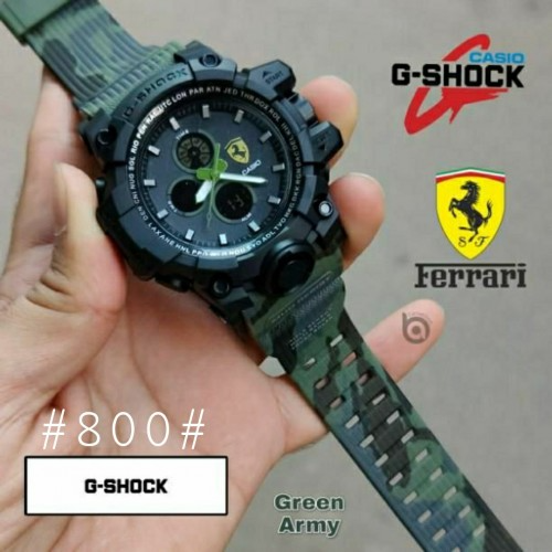 Acasio G-Shocka Aferraria Green Army - Digital Quartz