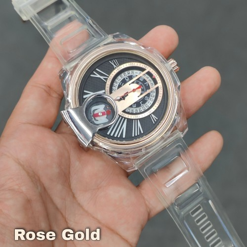 Anepica N8850 Rose Gold White Transparent All Working Quartz