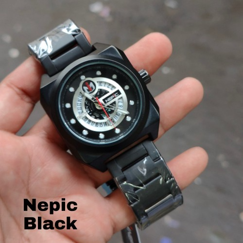 Anepica N6017 Chain Full Black  Square Adiesela Dial Quartz