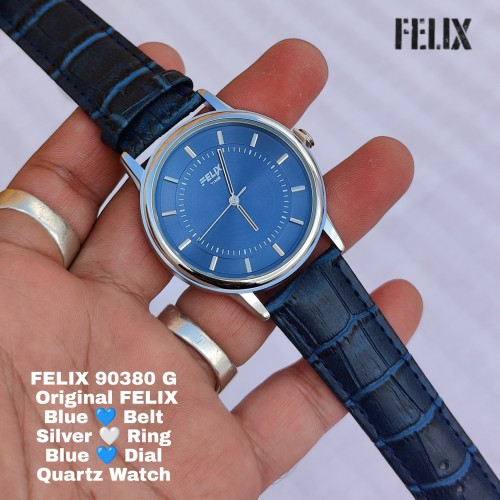 Afelixa 90380 G Blue Belt Blue Dial Silver Ring Quartz