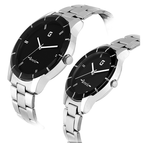 Silver Black Dial Quartz - 2